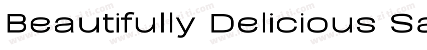 Beautifully Delicious Sans Bold字体转换